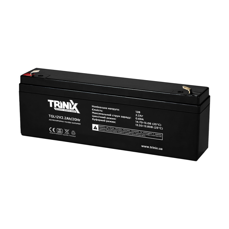 Аккумуляторная батарея Trinix TGL12V2.2Ah/20Hr GEL 12В 2.2 Аг гелевая