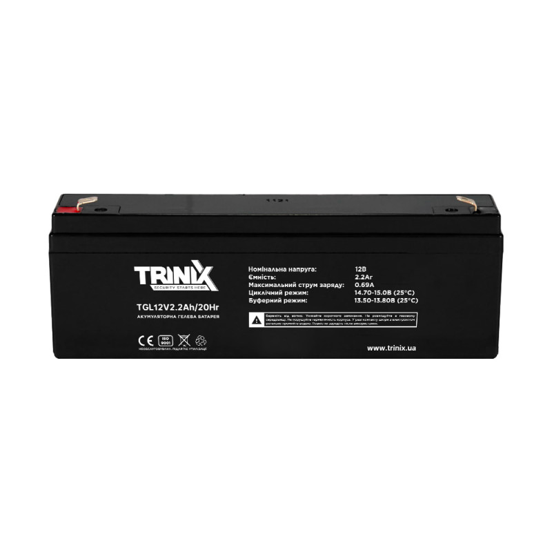 Аккумуляторная батарея Trinix TGL12V2.2Ah/20Hr GEL 12В 2.2 Аг гелевая