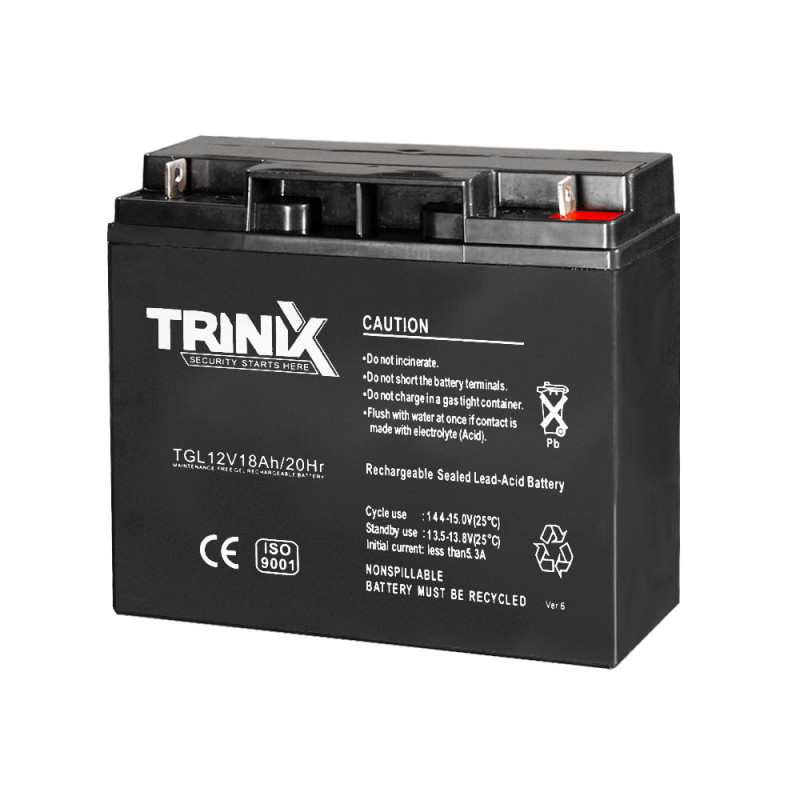 Акумуляторна батарея Trinix TGL12V18Ah/20Hr GEL 12В 18 Аг гелева