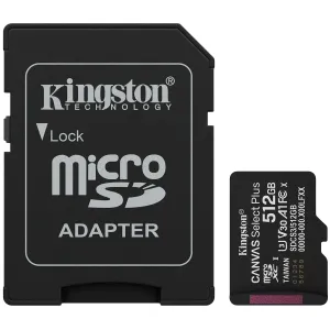 Карта пам'яті Kingston 512GB microSDXC Canvas Select Plus Gen3 Card + Adapter
