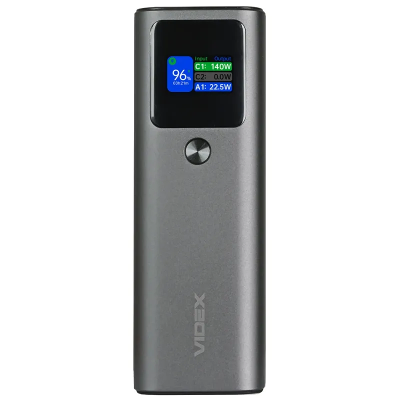 Повербанк VIDEX VPB-316 PD140Вт 30000mAh