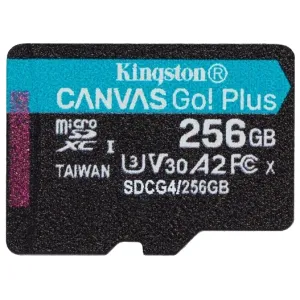 Карта пам'яті Kingston 256GB microSDXC Canvas Go Plus Gen4 200MB/s A2 U3 V30 C