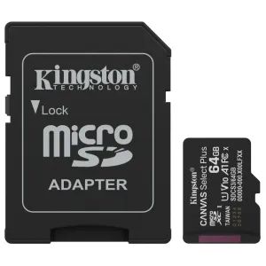 Карта пам'яті Kingston MICRO SDXC 64GB UHS-I W/ADAPTER