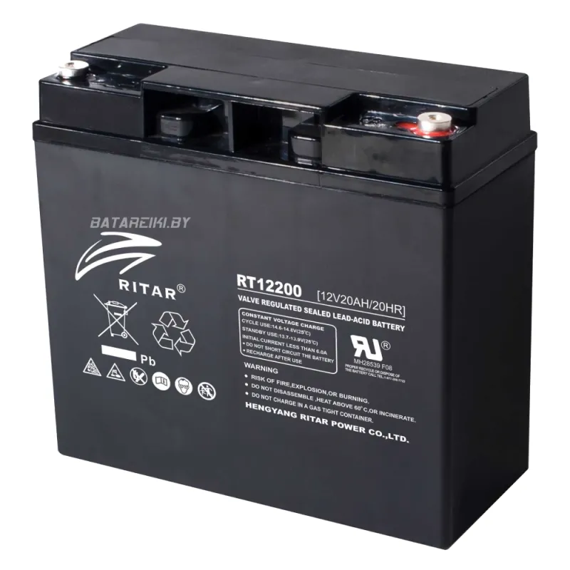 Акумуляторна батарея Ritar RT12200 (12V20AH) 12В 20 Аг свинцево-кислотна