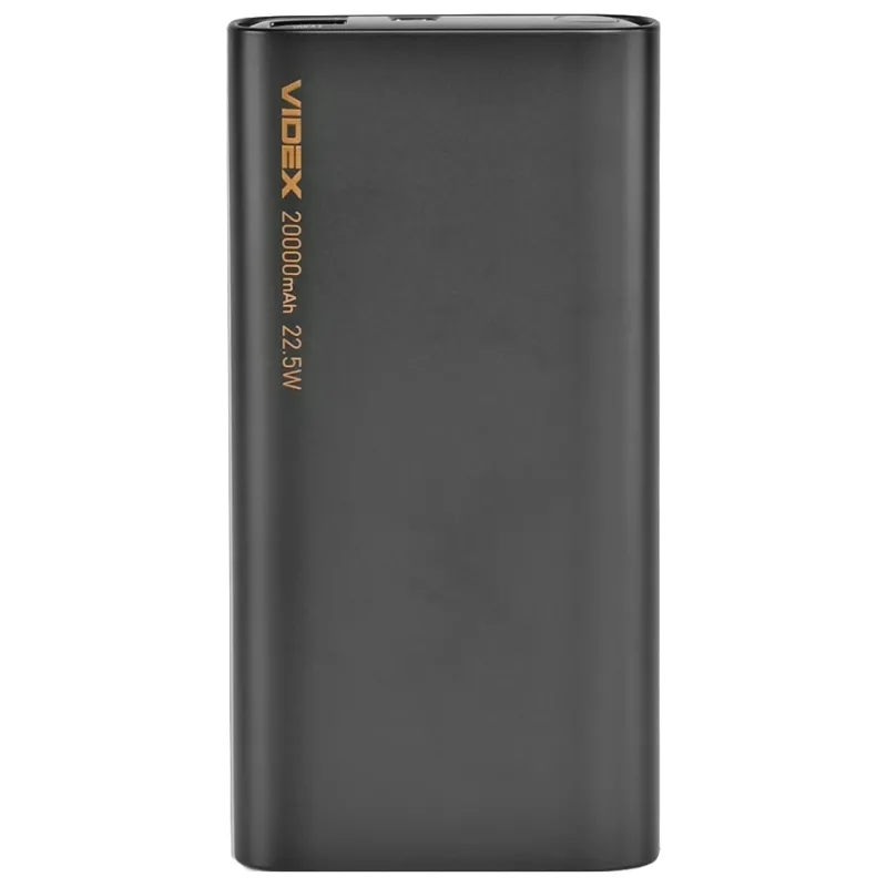 Повербанк VIDEX VPB-320 22.5W 20000mAh чорний