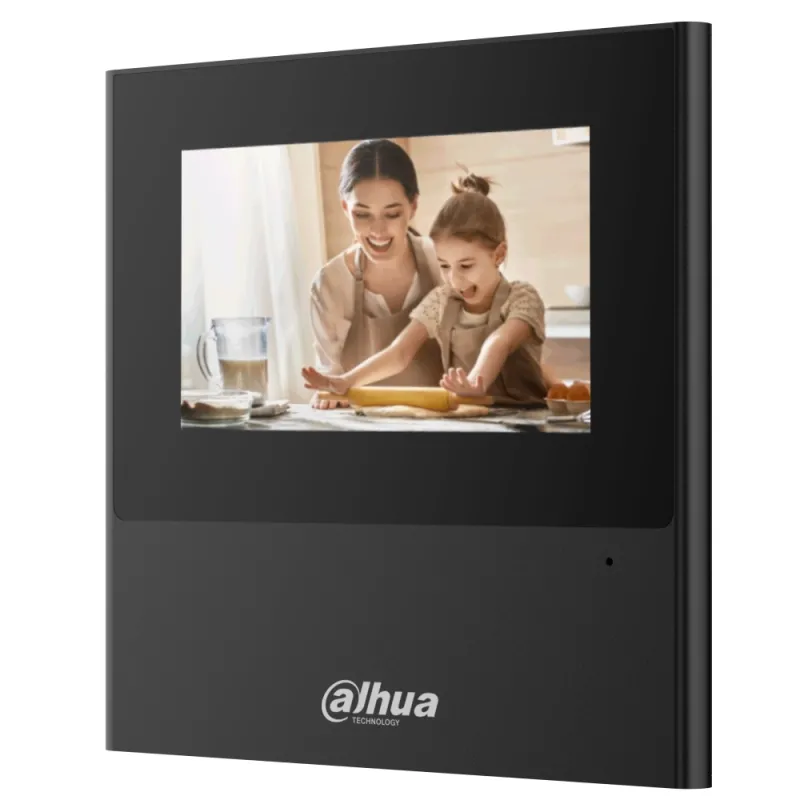 Wi-Fi IP-домофон Dahua DHI-VTH2611L-WP-BE чорний