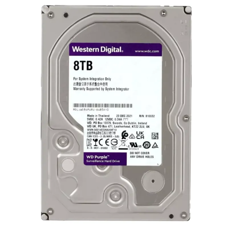 Жорсткий диск 8 ТБ Western Digital WD83PURU WD Purple Surveillance 