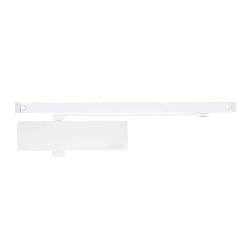 Доводчик RYOBI 1200 D-1200T со слайдовой тягой и фиксацией дверей белый