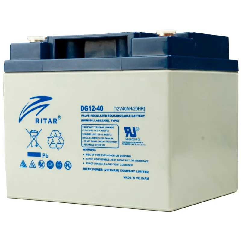 Аккумуляторная батарея 40 Ач Ritar DG12-40 гелевая