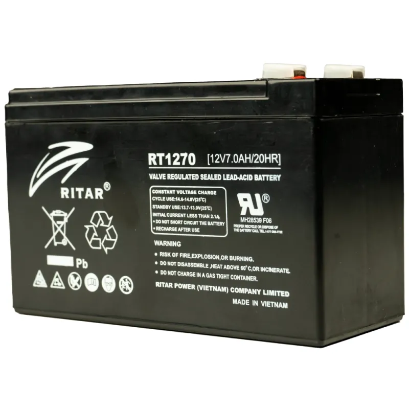 Акумуляторна батарея 7 Аг Ritar RT1270 свинцево-кислотна