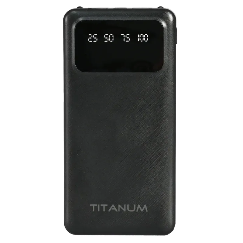 Повербанк Videx TITANUM OL21 10000mAh чорний