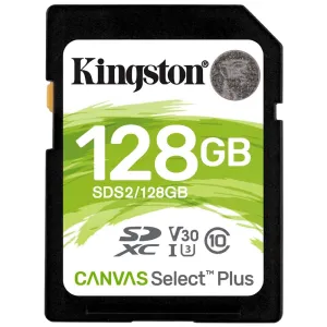 Карта пам'яті Micro SDXC 128Гб Kingston Canvas Select Plus 100R C10 UHS-I U3 V30