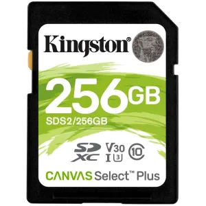 Карта пам'яті Micro SDXC 256Гб Kingston Canvas Select Plus 100R C10 UHS-I U3 V30