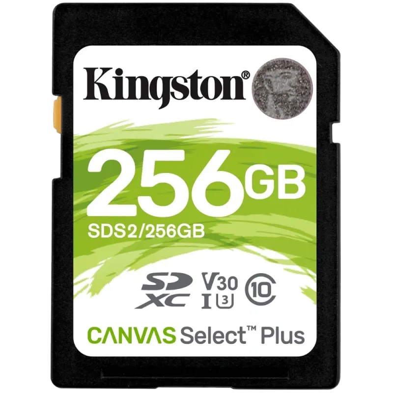 Карта пам'яті Micro SDXC 256Гб Kingston Canvas Select Plus 100R C10 UHS-I U3 V30
