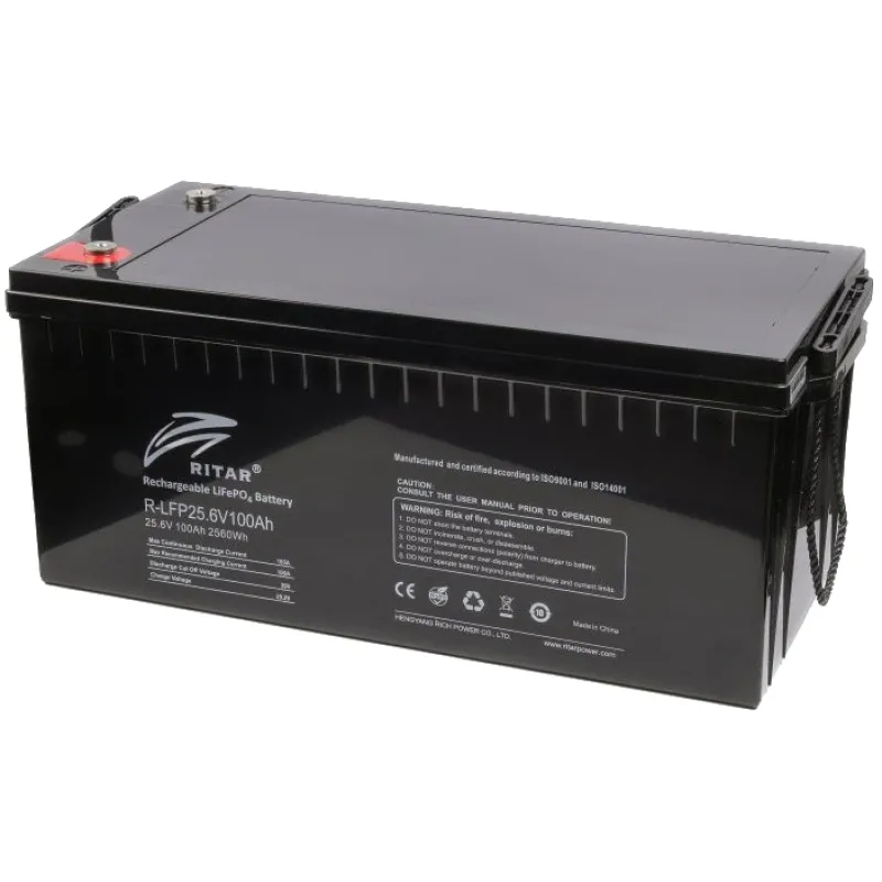 Акумуляторна батарея 100 Аг Ritar LFP25.6V100AH літій-залізо-фосфатна із системою підігріву та Bluetooth