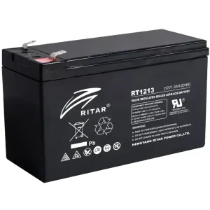 Акумуляторна батарея 1.3 Аг Ritar RT1213(12V1.3AH) свинцево-кислотна