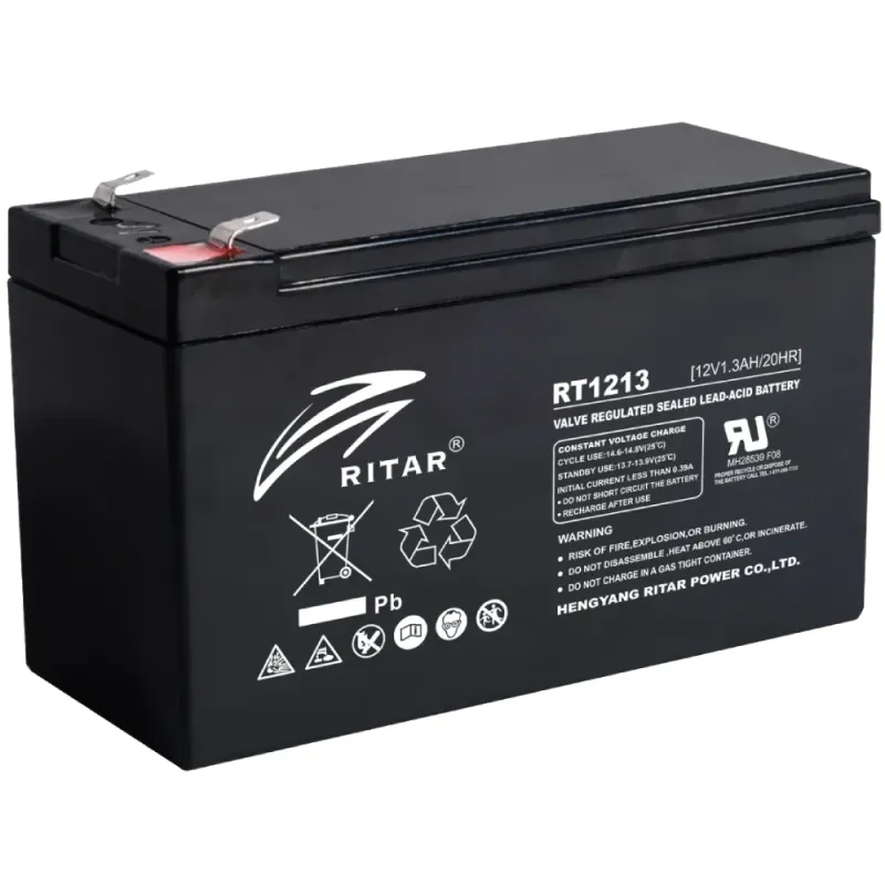 Акумуляторна батарея 1.3 Аг Ritar RT1213(12V1.3AH) свинцево-кислотна