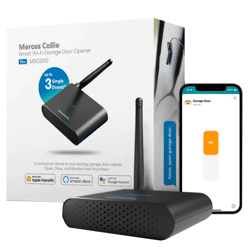 Розумний пристрій відкриття гаражних дверей (на 3 двері) Meross MSG200HK(EU) з Wi-Fi