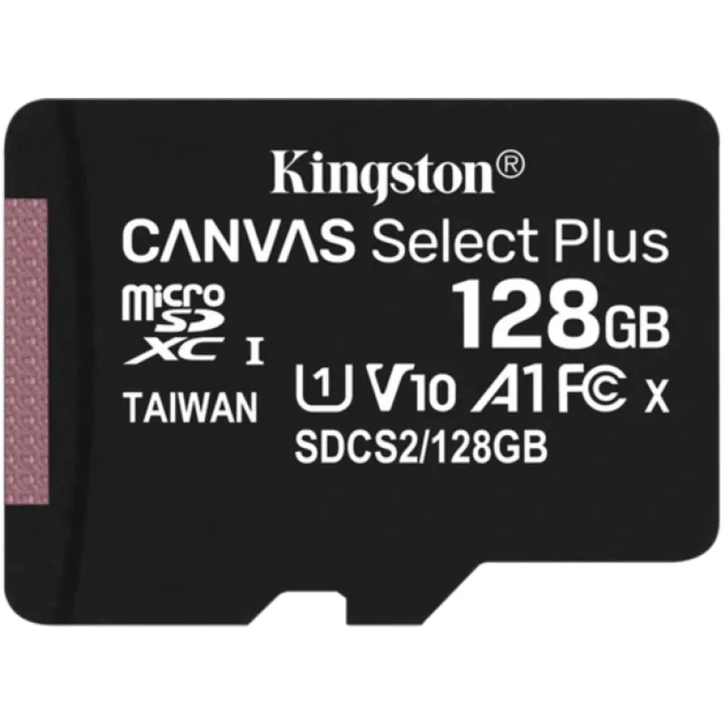 Карта пам'яті Micro SDXC 128 Гб Kingston C10 UHS-I R100MB/s + SD