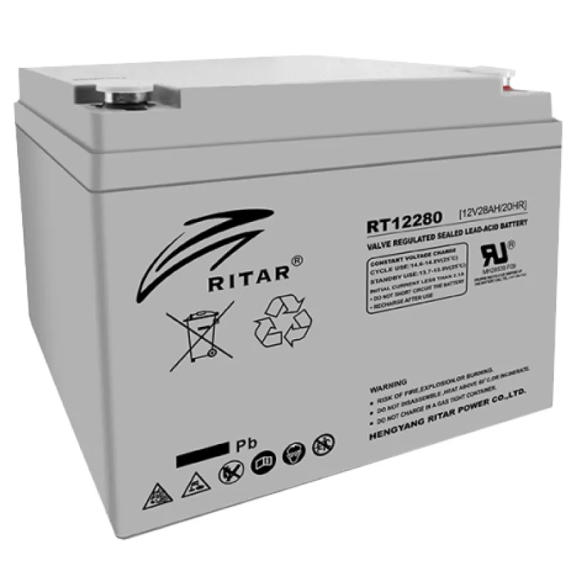 Акумуляторна батарея Ritar AGM RT12280 12В 28 Aг свинцево-кислотна