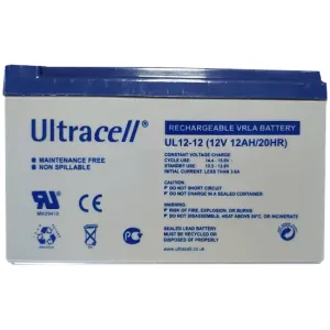 Акумуляторна батарея Ultracell UCG 12-12 AGM 12В 12 Aг свинцево-кислотна