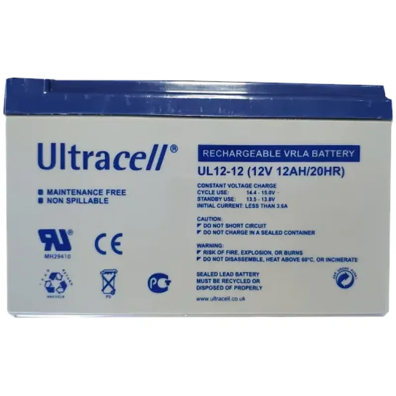 Акумуляторна батарея Ultracell UCG 12-12 AGM 12В 12 Aг свинцево-кислотна