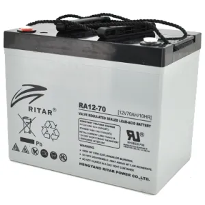 Акумуляторна батарея RITAR RA12-70 AGM 12В 70 Aг свинцево-кислотна