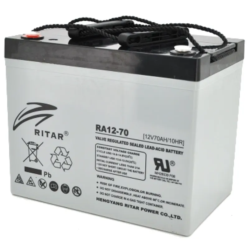 Акумуляторна батарея RITAR RA12-70 AGM 12В 70 Aг свинцево-кислотна