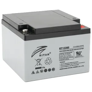 Акумуляторна батарея RITAR RT12260 AGM 12В 26 Aг свинцево-кислотна