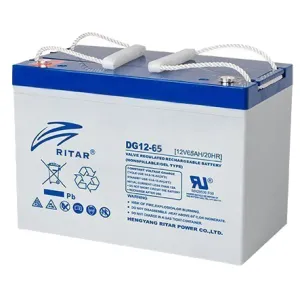 Акумуляторна батарея RITAR DG12-65 12V 65Ah GEL 12В 65 Аг гелева