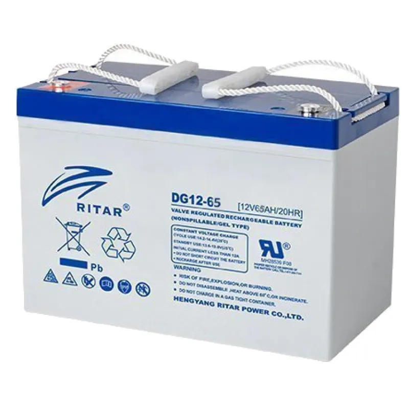 Акумуляторна батарея RITAR DG12-65 12V 65Ah GEL 12В 65 Аг гелева