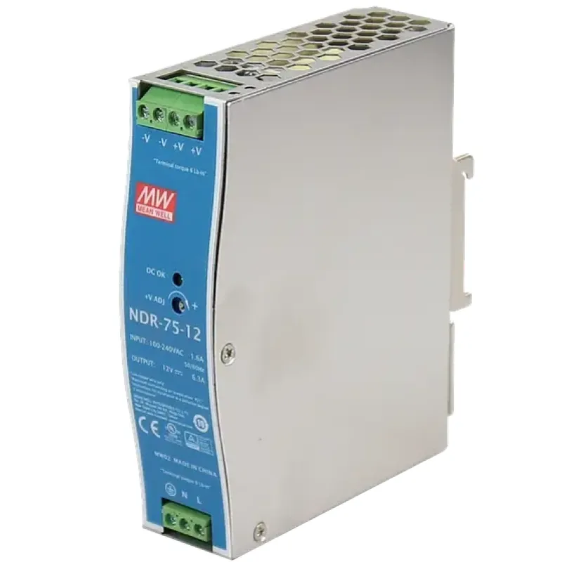 Блок питания Mean Well NDR-75-12 12В/6.3А на DIN-рейку