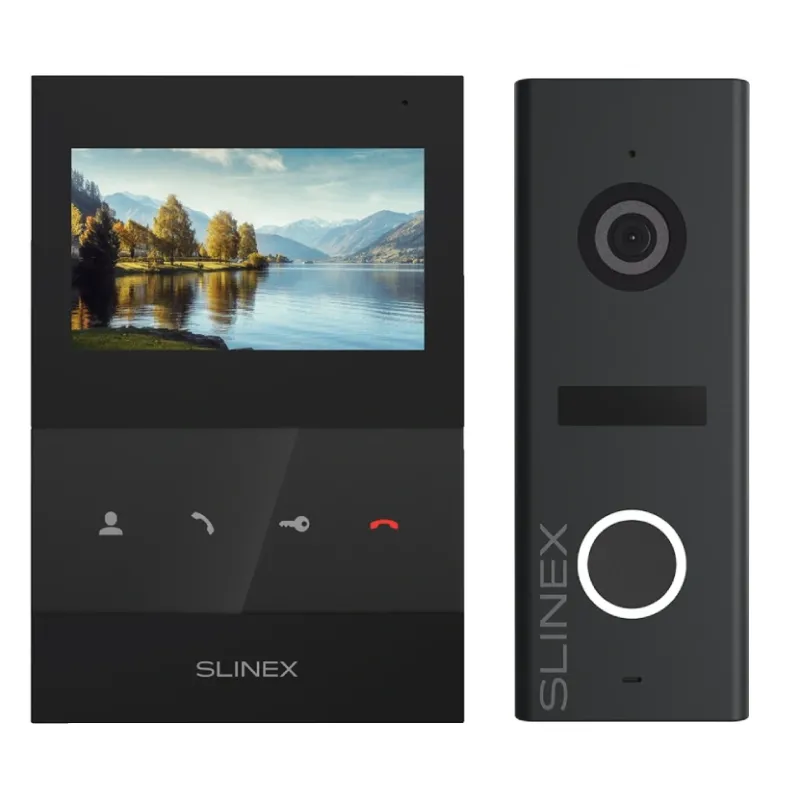 Комплект домофону Slinex SQ-04 чорний + ML-17HR графіт