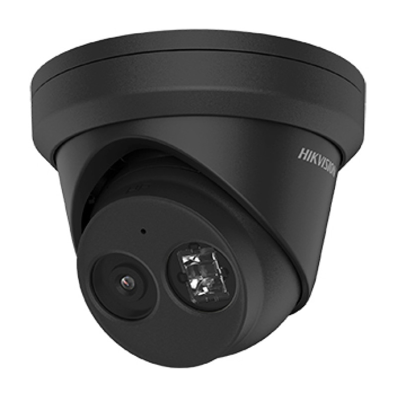 IP-камера 4 МП Hikvision DS-2CD2343G2-IU (2.8 мм) AcuSense з PoE чорна