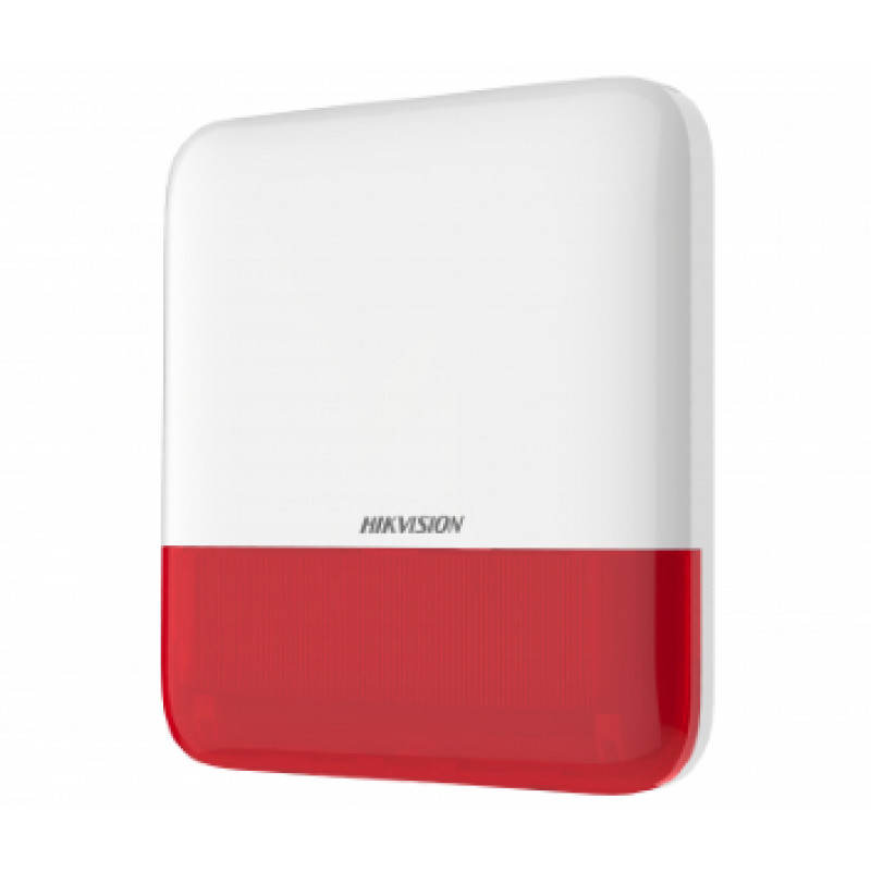 Вулична сирена Hikvision DS-PS1-E-WE червона