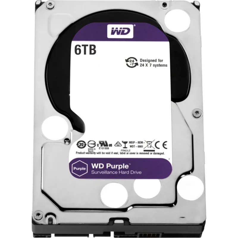 Жорсткий диск 6 ТБ Western Digital WD63PURU-78 WD Purple Surveillance